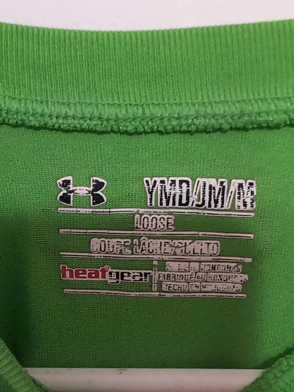Under Armour Green Short Sleeve Logo Tee Shirt Size Youth Medium - Picture 2 of 3